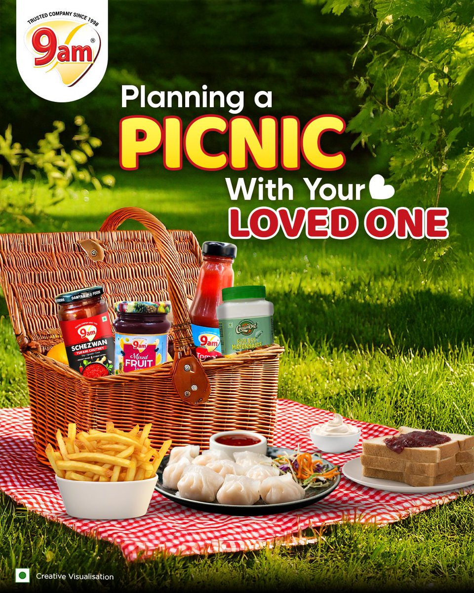 9amfoods's tweet image. A little basket of happiness, a whole lot of love, and flavors that make every moment special.

#9AMFoods #SchezwanSauce #MixFruitJam #GalentinesDay #PicnicVibes #WeekendGetaway #PicnicEssentials #LoveAndFood

[9AM Foods, TastyBites, WeekendGetaway, Picnic Vibes]