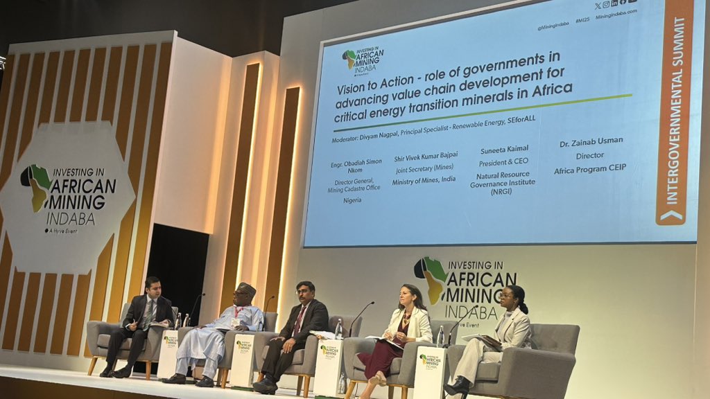 Nafi Chinery (@nafichinery) on Twitter photo Starting now at #Africa #Mining #Indaba in #CapeTown is the session on vission to action -role of govts in advancing #valuechain dev for critical energy transition minerals in Africa featuring <a href="/NRGInstitute/">Natural Resource Governance Institute</a> CEO & President <a href="/suneetajan/">Suneeta Kaimal</a> Starting now at #Africa #Mining #Indaba in #CapeTown is the session on vission to action -role of govts in advancing #valuechain dev for critical energy transition minerals in Africa featuring <a href="/NRGInstitute/">Natural Resource Governance Institute</a> CEO & President <a href="/suneetajan/">Suneeta Kaimal</a>