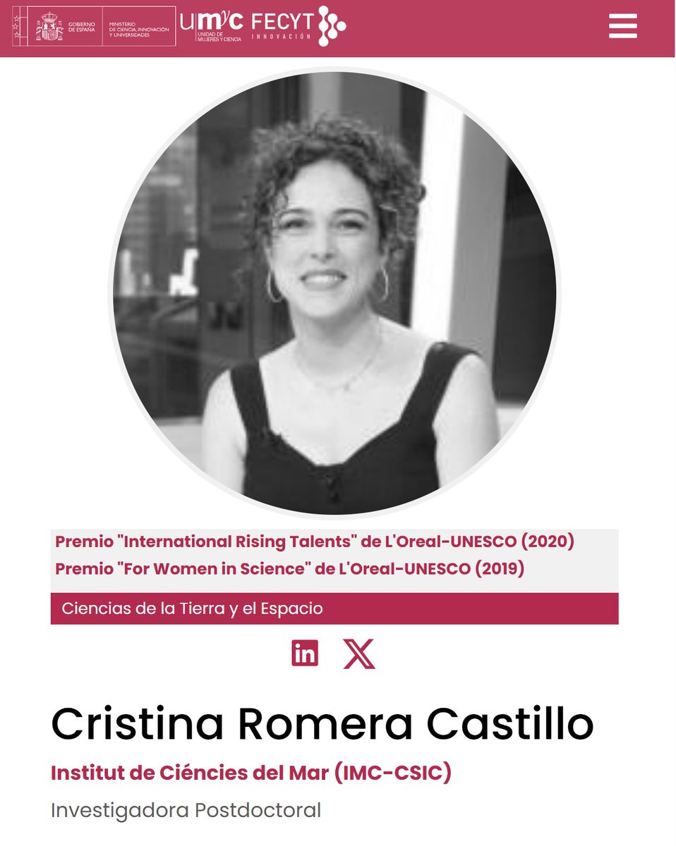 Unidad de Mujeres y Ciencia tweet media