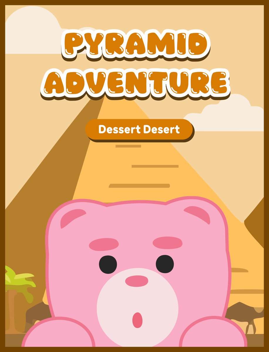 Enjoy Pyramid Adventure in the Dessert Desert and Escape the Maze!🏜️

Photoshoot of the escape screen with the remaining time⏰
Share it on the BellyGom Discord event channel (~2025.02.11 KST)

The TOP 10 winner will get a special prize🍗

For more information, please visit our