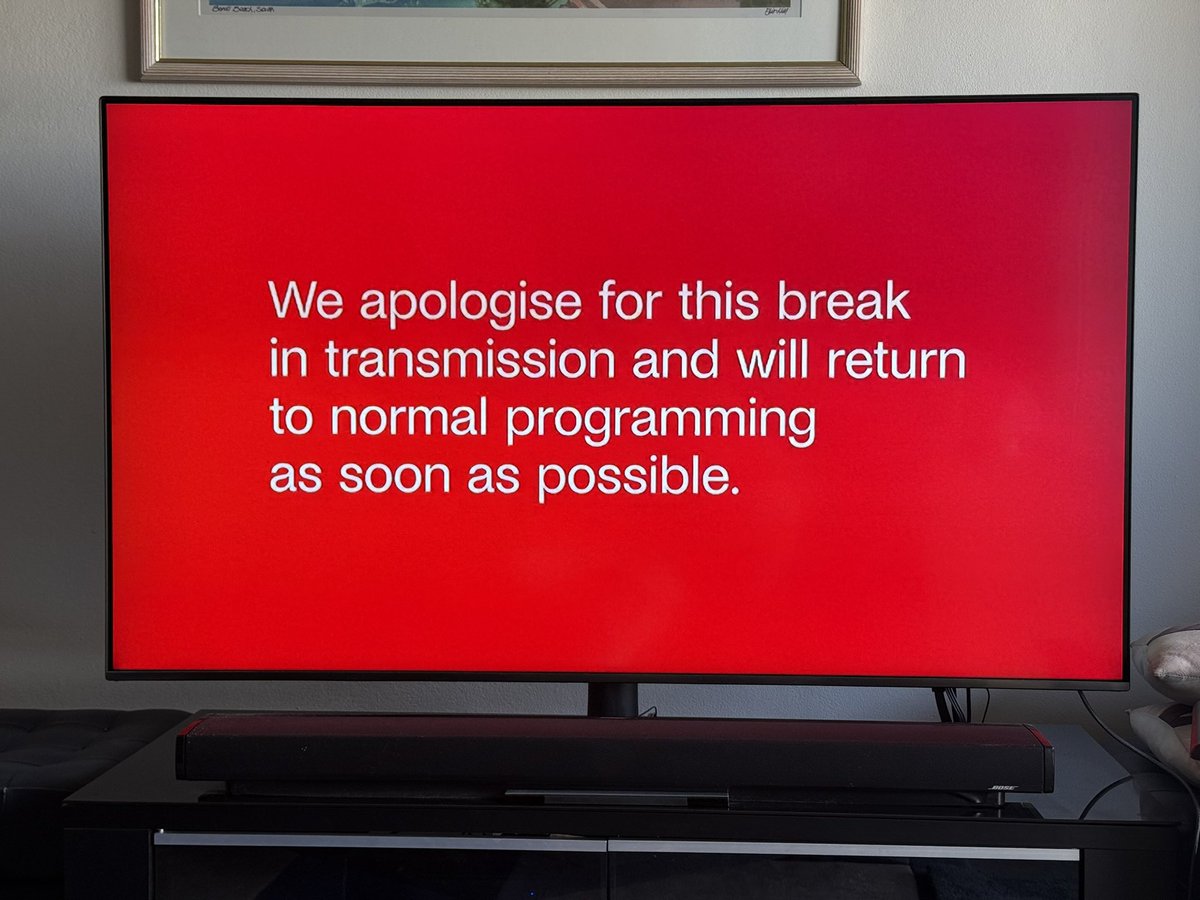 gregsmith22's tweet photo. @FOXTEL_Help Getting this message on Sky News channels for almost an hour now. What’s wrong? https://t.co/a4BKqS7XZj