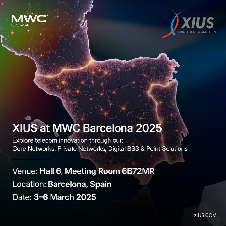 XIUS_Corp's tweet photo. Discover the next big leap in telecom at MWC Barcelona 2025 with XIUS. Let’s connect!
#MWC2025 #Barcelona #XIUS #TelecomInnovation #FutureOfConnectivity #5G #6G #TechRevolution #DigitalTransformation #SmartConnectivity #MWCBarcelona #TelecomTech #LetsConnect https://t.co/3SL31W9YNI