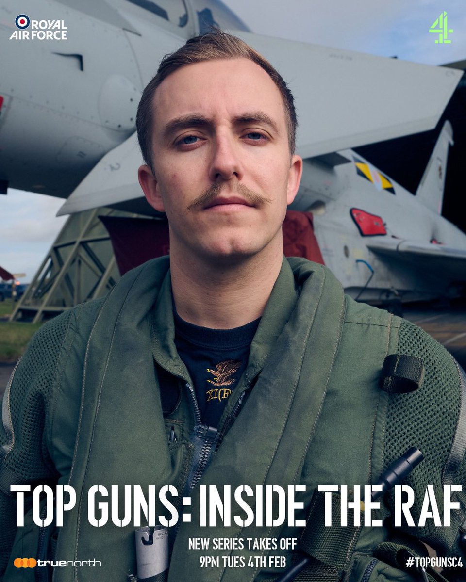 Mark_Tatts's tweet photo. Tune in tonight, 9pm @Channel4 for the new series of #TopGunsC4 

High drama in the cockpit as the RAF heads into danger with Russia and Iran. Threats, missiles and heart-stopping stakes - don’t miss it! https://t.co/H6i4x2WYol