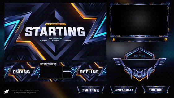 Is anyone looking for a animated and static overlay or any other packages Then DM me.🙌👀 #logo #illustration #GraphicDesigner #gamers  #overlay #emotes #banner #Vtuber素材 #animation #3Danimation #coverart #artist #thumbnail #editor #characterart #VShojo #TwitterWorld #KickStre