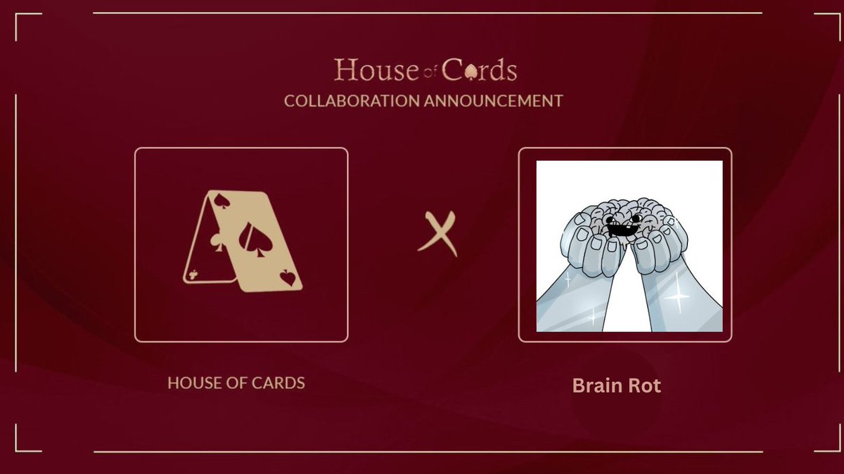 Houseofcards_io's tweet photo. House of Cards X Brain Rot

Pleased to announce that we have been brain rotted by this recent crash. https://t.co/8CRXhFhlg1