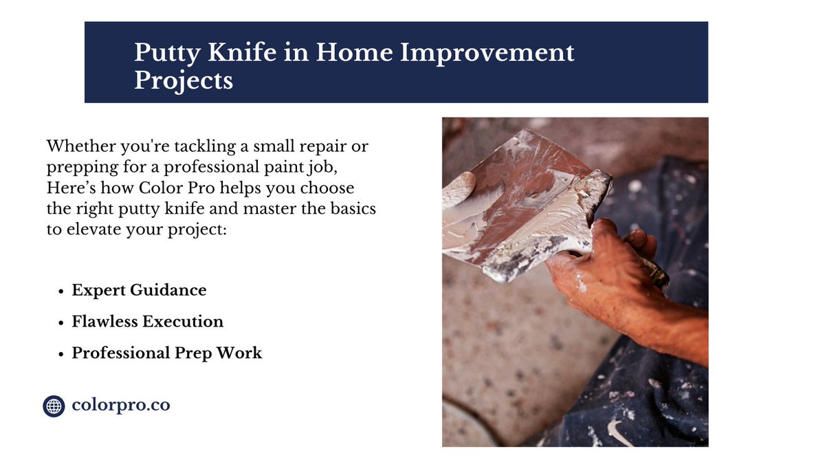 Putty Knife in Home Improvement Projects

A putty knife is a small tool that makes a big difference! Whether fixing cracks or prepping for interior painting, the right one ensures smooth, professional results.  #HomeImprovement #PaintingContractors #InteriorPainting #Portland
