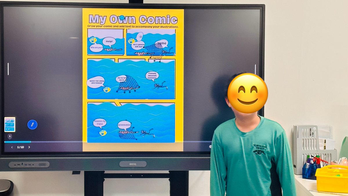 EalTbs's tweet image. Y5 MLLs created comic strips to raise awareness about endangered animals!! They shared their work with peers, igniting discussions on how we can all contribute to a better future. #SDGAwareness #YouthForSDGs #ComicStripCreativity