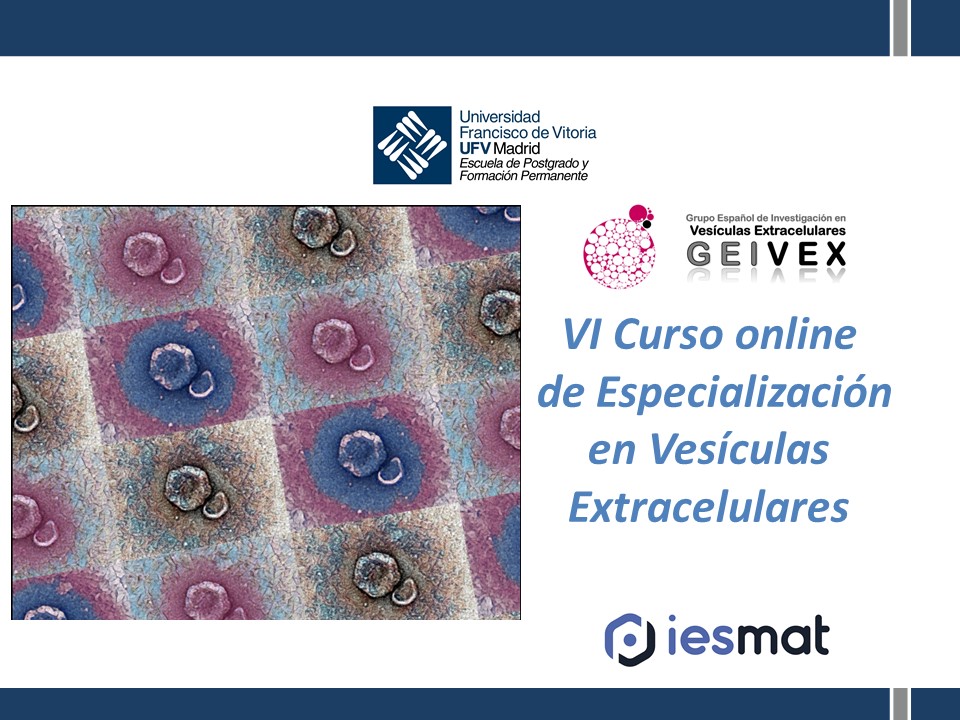 GEIVEX (@geivex) on Twitter photo Sexta edición del curso Online GEIVEX/UFV MOOCS en español -  geivex.org/outreach/news/…  - 
Un año más tenemos el Curso de Especialización en Vesículas Extracelulares online. Este curso está diseñado para atender a una amplia audiencia que incluye estudiantes de máster, grad... Sexta edición del curso Online GEIVEX/UFV MOOCS en español -  geivex.org/outreach/news/…  - 
Un año más tenemos el Curso de Especialización en Vesículas Extracelulares online. Este curso está diseñado para atender a una amplia audiencia que incluye estudiantes de máster, grad...