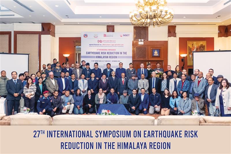 As a part of 27th Earthquake Safety Day, the 2-day ‘International Symposium on Earthquake Risk Reduction in Himalayan Region’ held in Kathmandu during 27-28 January 2025, jointly organized by NDRRMA, DUDBC, the University of Bristol, UK  &amp; NSET.
nset.org.np/nset2012/index…