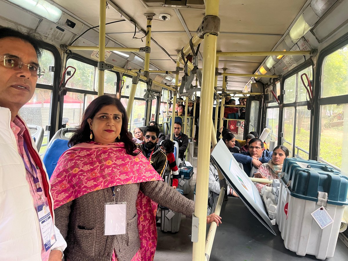 District Magistrate, South West Delhi (@dmsouthwest1) on Twitter photo Final preparations underway! 🗳️ EVMs & VVPATs being handed over to polling parties at Dispersal Centres ahead of #DelhiElections2025. Ensuring a seamless electoral process for a stronger democracy! #ReadyToVote #ECI"
<a href="/ECISVEEP/">Election Commission of India</a>
<a href="/CeodelhiOffice/">CEO, Delhi Office</a>
<a href="/lsinghal17/">Lakshay Singhal, IAS</a> Final preparations underway! 🗳️ EVMs & VVPATs being handed over to polling parties at Dispersal Centres ahead of #DelhiElections2025. Ensuring a seamless electoral process for a stronger democracy! #ReadyToVote #ECI"
<a href="/ECISVEEP/">Election Commission of India</a>
<a href="/CeodelhiOffice/">CEO, Delhi Office</a>
<a href="/lsinghal17/">Lakshay Singhal, IAS</a>