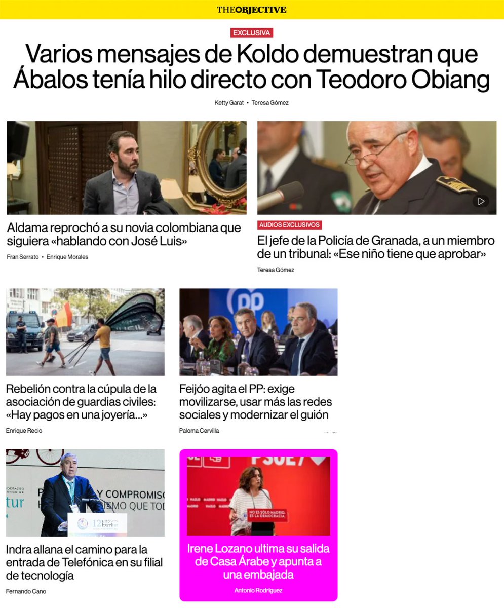 📰 Esta es nuestra portada de este martes, 4 de febrero de 2025. Consulte aquí todas las noticias del día 👉 theobjective.com