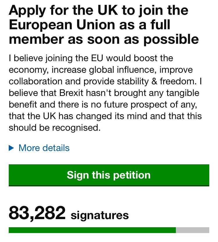 RejoinP's tweet image. Britain wants Rejoin 🇬🇧❤️🇪🇺

Not more damage from Brexit.📉

👍Hit that like and retweet button if you agree!

✍️Sign the petition if you 🫵 want back in!

petition.parliament.uk/petitions/7000…

#ExitBrexit 
#Briturn