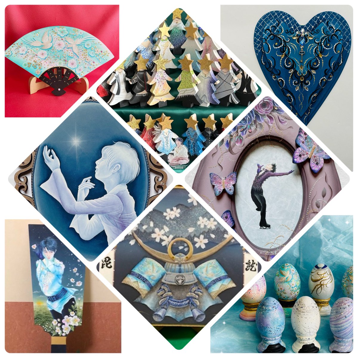 nego401's tweet image. 思いがけずお誘いが！🙀💦
素晴らしい作家さん達の中に混ぜてもらい
持って歩けない大きめ作品を中心に私も何点か出品させて頂くことになりました🙇‍♀️
写真では伝わらない大きさやキラキラ感✨
ついでにチラッと|ω･)見て頂けると嬉しいです😸
この機会と
主催者の皆さんに感謝して🙏💖
#光の翼展2nd