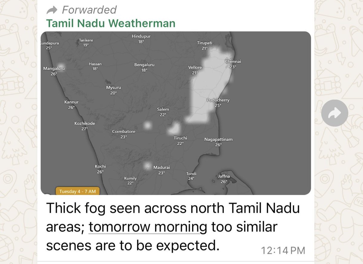 cleanmyshadow's tweet photo. @yogeshssawant1 @IndiGo6E Same thing happened for Vizag _ Chennai flight too . However, I think @IndiGo6E  has a case, thick fog in Chennai prevails… https://t.co/iaO2svdAhg