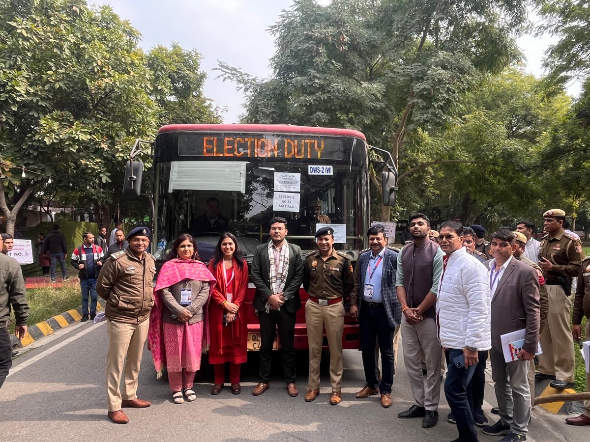 District Magistrate, South West Delhi (@dmsouthwest1) on Twitter photo EVMs & VVPATs being handed over to polling parties at Dispersal Centres under the supervision of DCPs & ROs, with Sh. Lakshay Singhal IAS, DM South West closely monitoring the process.Ensuring a smooth and transparent election for #DLAE-25
<a href="/ECISVEEP/">Election Commission of India</a>
<a href="/CeodelhiOffice/">CEO, Delhi Office</a>
<a href="/lsinghal17/">Lakshay Singhal, IAS</a> EVMs & VVPATs being handed over to polling parties at Dispersal Centres under the supervision of DCPs & ROs, with Sh. Lakshay Singhal IAS, DM South West closely monitoring the process.Ensuring a smooth and transparent election for #DLAE-25
<a href="/ECISVEEP/">Election Commission of India</a>
<a href="/CeodelhiOffice/">CEO, Delhi Office</a>
<a href="/lsinghal17/">Lakshay Singhal, IAS</a>