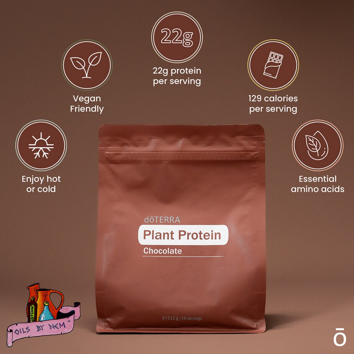This month, I’ve been more active, so I’ve started incorporating doTERRA Chocolate Plant Protein™ - bit.ly/32oc1pz - into my daily routine. #OilsByNem #cptg #Wellness #Oils4Life #OilsForLife #WellnessLifestyle #NaturalSolutions #PlantProtein #Chocolate #Active #OilUp~!