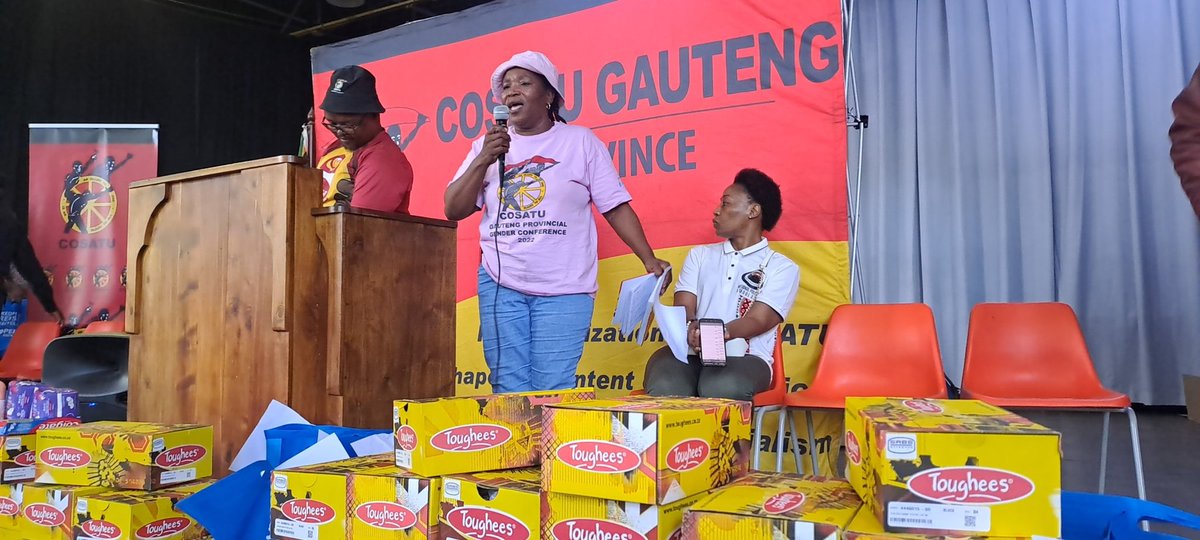 _cosatu's tweet image. #COSATU Gauteng Provincial Gender Structure thanks the school management and #SGB for allowing the federation to donate school shoes and sanitary towels @eNCA @HeidiGiokos @DBE_SA #Back2Basic