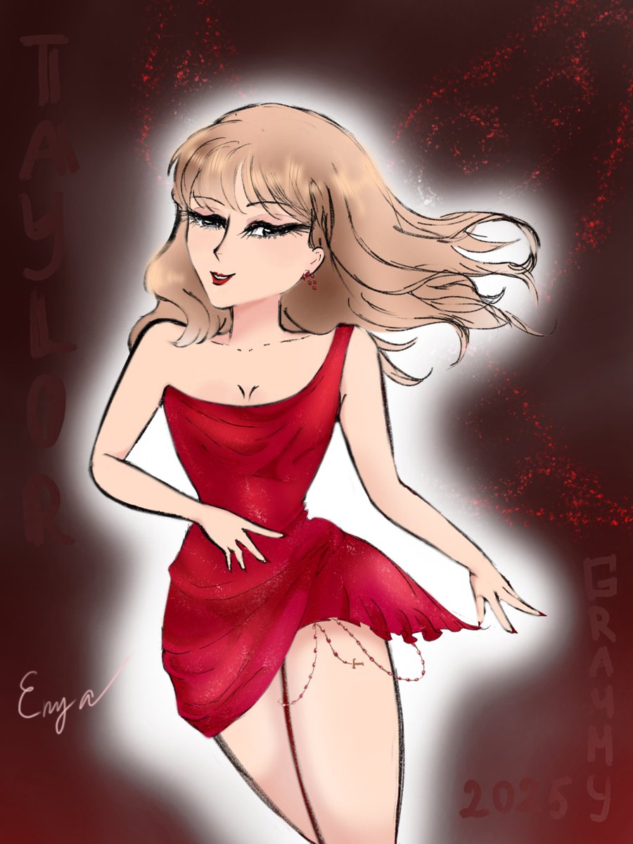 Enya70s's tweet photo. #Taylor and #Sabrina literally ARE fairies! Love their looks on #grammy2025 

Maybe Ill draw Sabrina later as well https://t.co/9upvb6y22R