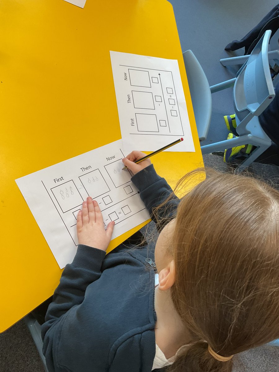 staynorHprimary's tweet photo. Team Aire have been looking at subtraction through stories including first, then and now. They even had a go at creating their own. #staynormaths @NCETM @MissDks2 @YRMathshub https://t.co/pTZA1cfBwc