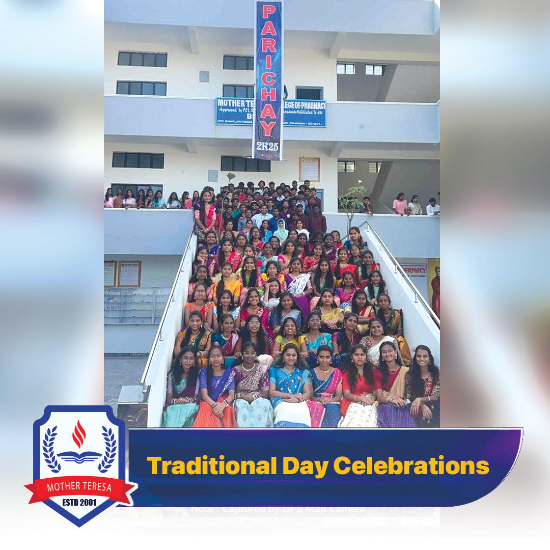 GroupofColleges's tweet photo. 🎊Embracing Culture &amp; Heritage: #TraditionalDay #Celebrations!🎭✨
Our campus came alive with vibrant colors, ethnic attire, &amp; #CulturalPerformances as we #Celebrated #TraditionalDay with great enthusiasm! 

#MotherTeresaCollegeOfPharmacy #Parichay2K25 #CulturalCelebration #Unity https://t.co/lT7TgGvGUw