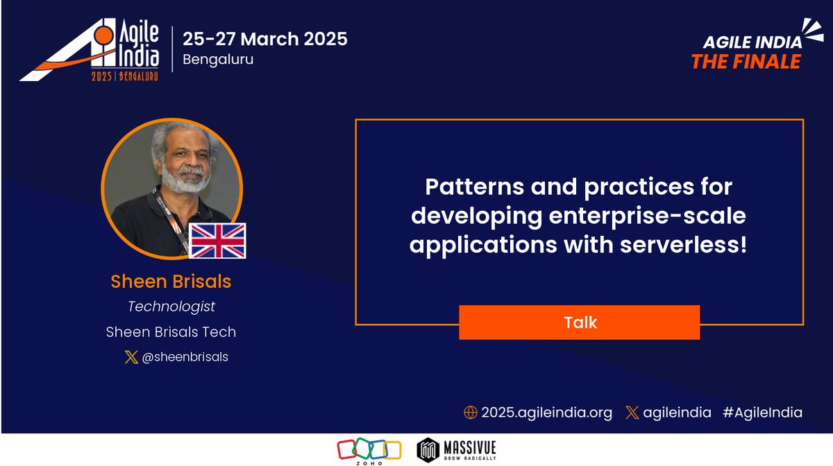 Agile India (@agileindia) on Twitter photo Discover enterprise serverless patterns with <a href="/sheenbrisals/">Sheen Brisals</a> at #AgileIndia. Learn proven practices for successful adoption. Register: confengine.com/conferences/ag… Discover enterprise serverless patterns with <a href="/sheenbrisals/">Sheen Brisals</a> at #AgileIndia. Learn proven practices for successful adoption. Register: confengine.com/conferences/ag…