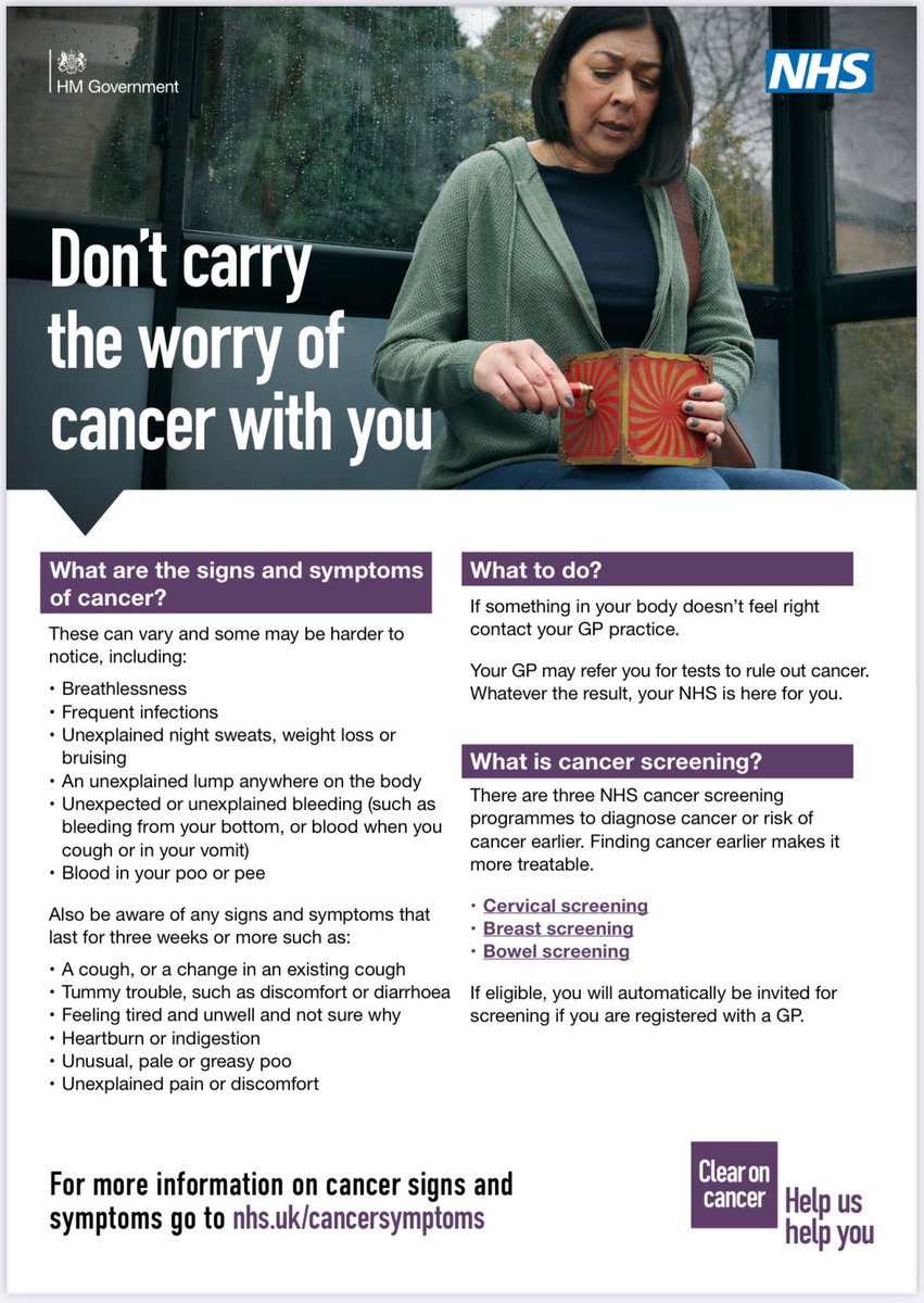 P-Wave® (@pwavehq) on Twitter photo Today is #WorldCancerDay, and we’re sharing this important NHS resource on cancer signs, symptoms & screening.
We’re proud to continue our: ‘Blood in your pee? Contact your GP practice.’ campaign with <a href="/NHSEngland/">NHS England</a> on urinal mats in 2025.
#BodyAwareness #KnowTheSigns #NHS Today is #WorldCancerDay, and we’re sharing this important NHS resource on cancer signs, symptoms & screening.
We’re proud to continue our: ‘Blood in your pee? Contact your GP practice.’ campaign with <a href="/NHSEngland/">NHS England</a> on urinal mats in 2025.
#BodyAwareness #KnowTheSigns #NHS