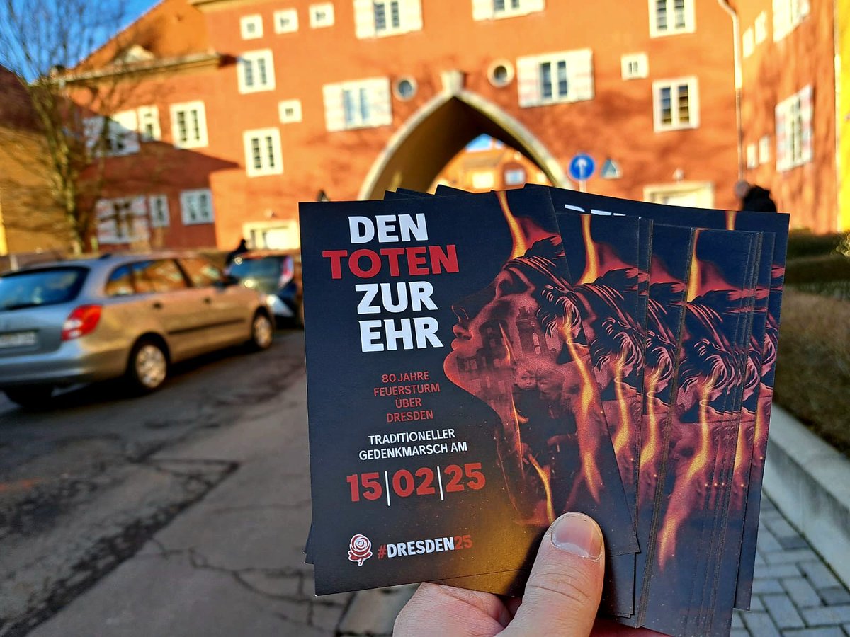 MaxMatthiess's tweet image. Am vergangenen Sonntag haben wir in Gotha auf das Dresden-Gedenken am 15.02. 2025 aufmerksam gemacht.

Tot sind nur jene, die vergessen werden!

#Gotha #dd1502