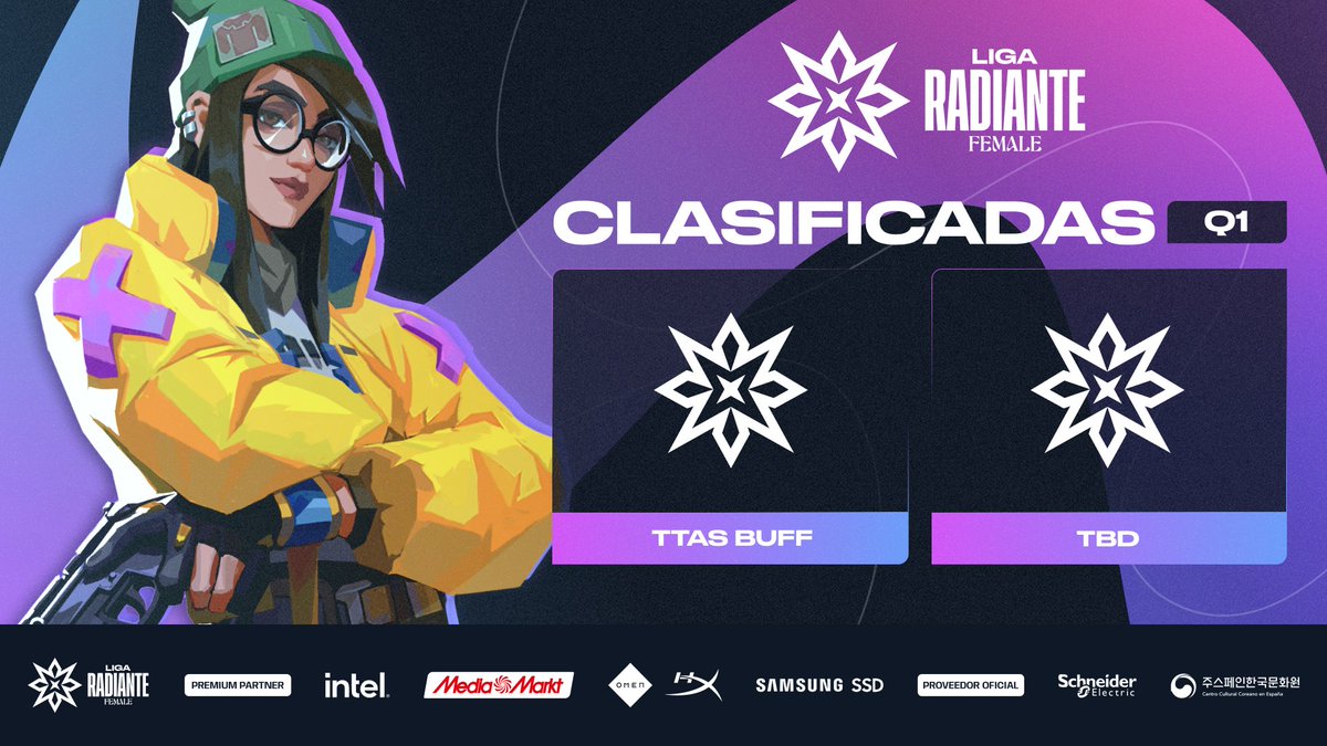 Circuito Tormenta | VALORANT (@tormentavales) on Twitter photo ¡Anoche conocimos al primer equipo clasificado a la Liga Radiante Female!
<a href="/TtasBuffGC/">TTAS Buff 🤺</a> se lleva la victoria en el upper bracket y estará en la Fase Regular💥
Enhorabuena🥳
Esta tarde seguimos con la competición⬇️
circuitotormenta.riotgames.com/competition/to… ¡Anoche conocimos al primer equipo clasificado a la Liga Radiante Female!
<a href="/TtasBuffGC/">TTAS Buff 🤺</a> se lleva la victoria en el upper bracket y estará en la Fase Regular💥
Enhorabuena🥳
Esta tarde seguimos con la competición⬇️
circuitotormenta.riotgames.com/competition/to…