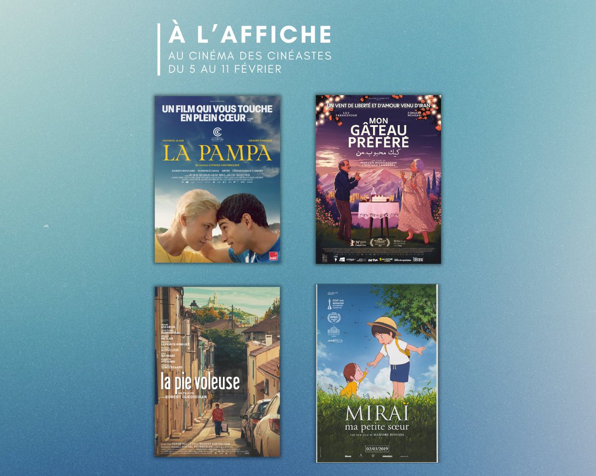 📽️ Cette semaine au Cinéma des Cinéastes
Découvrez les films à l’affiche du 5 au 11  février.

🎟️ Infos et billetterie 👉linktr.ee/cinemadescinea……

#cinema #cinemadescineastes #cinemaindependant #paris17 #ArtEtEssai #Films #filmsdelasemaine #filmsàvoir