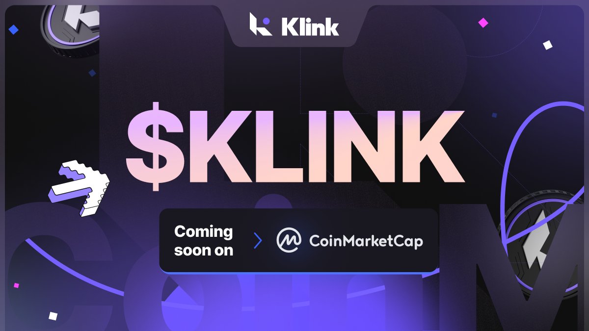 Klink Finance (@klinkfinance) on Twitter photo 🚀 $KLINK is Arriving Soon to CoinMarketCap!
Happy to say that $KLINK is undergoing verification on <a href="/CoinMarketCap/">CoinMarketCap</a>, making it even easier for users to track our price & data. 🚀 $KLINK is Arriving Soon to CoinMarketCap!
Happy to say that $KLINK is undergoing verification on <a href="/CoinMarketCap/">CoinMarketCap</a>, making it even easier for users to track our price & data.