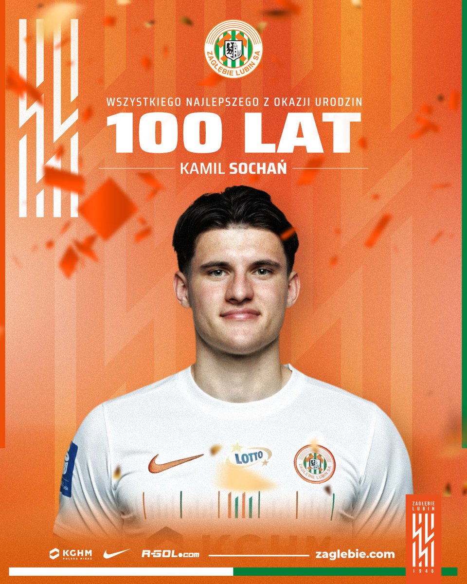 Kamil Sochań świętuje dziś 21. urodziny! 🥳

Naszemu obrońcy życzymy dużo zdrowia, wielu udanych występów i realizacji wszystkich celów! Sto lat! 💯