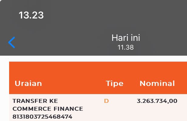marshell_leno's tweet photo. @moominjun_11 @BNICustomerCare @BNI @ShopeeID @ShopeeCare Sama kak ini nominal 3 juta udah ke cs katanya nunggu 10-14hari kerja https://t.co/gERueU6q9X