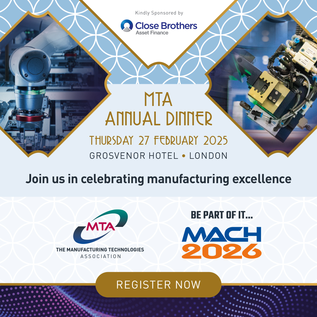 MACH Exhibition (@machexhibition) on Twitter photo The <a href="/mta_uk/">Manufacturing Technologies Association (MTA)</a> Annual Dinner isn’t just for members—it’s for the entire manufacturing community!
📅 27 Feb 2025 | 📍JW Marriott, London
💷 £349+VAT (Members) | £449+VAT (Non-Members)
🎟️ Book your tickets now: ow.ly/oNhI50UHIHl
#MACH2026 #Networking #MTACluster The <a href="/mta_uk/">Manufacturing Technologies Association (MTA)</a> Annual Dinner isn’t just for members—it’s for the entire manufacturing community!
📅 27 Feb 2025 | 📍JW Marriott, London
💷 £349+VAT (Members) | £449+VAT (Non-Members)
🎟️ Book your tickets now: ow.ly/oNhI50UHIHl
#MACH2026 #Networking #MTACluster