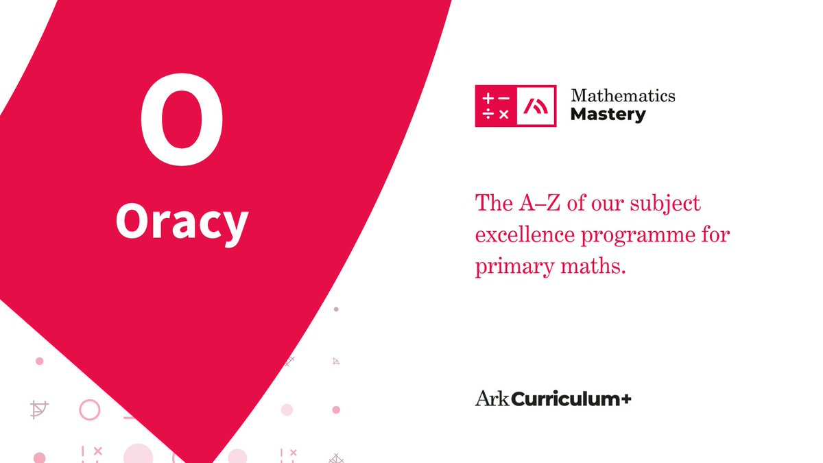 MathsMastery's tweet photo. O is for oracy
Mathematics Mastery Primary is carefully sequenced to develop confident use of mathematical language with:
💬 Talk Tasks in every lesson
🕑 Maths Meetings daily
Learn more: https://t.co/q1HpTJME9W
#maths #mathsmastery #mathsteaching #oracy #mathsoracy https://t.co/rZ7FNYtX8f