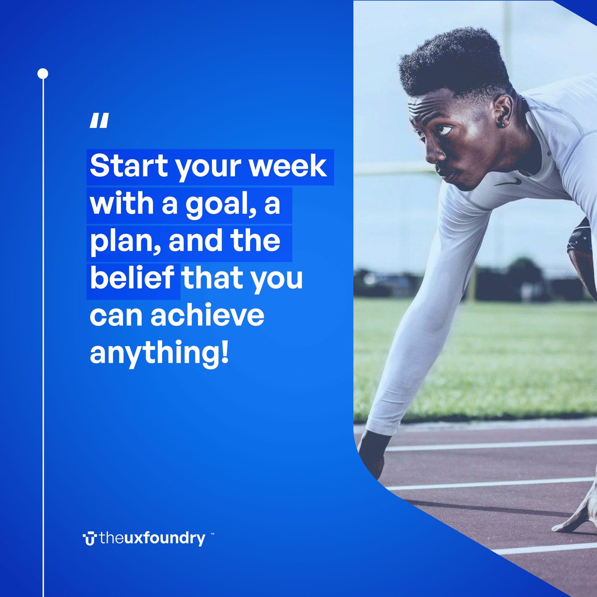 The UX Foundry (@uxfoundryng) on Twitter photo 💡 Set your goals, 📋 make a plan, and 💪 believe in yourself. This week is yours to conquer! 🚀✨ 
#uxfoundry #motivation 💡 Set your goals, 📋 make a plan, and 💪 believe in yourself. This week is yours to conquer! 🚀✨ 
#uxfoundry #motivation