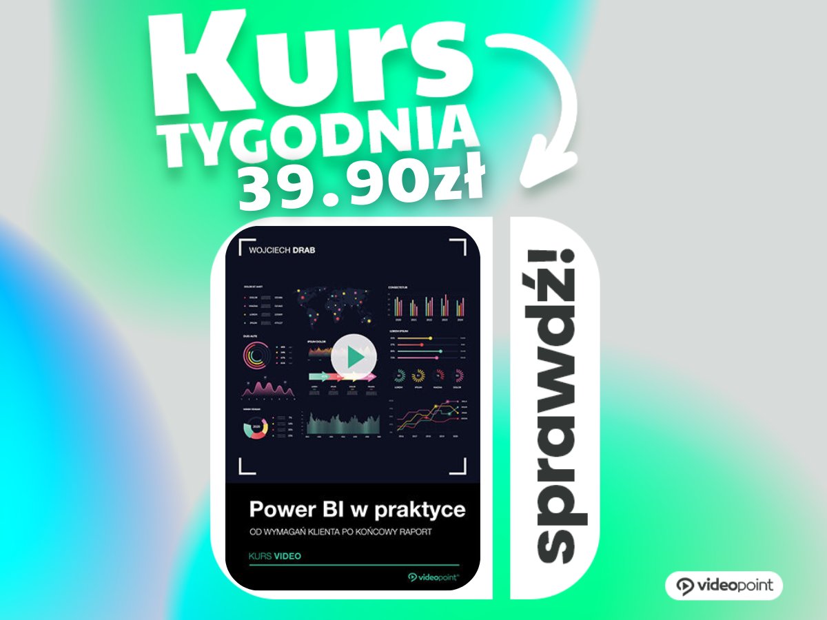 👉 Dlaczego warto zostać Power BI Specialist?
✅ Rosnące zapotrzebowanie;
✅ Wysokie zarobki - nawet powyżej 20k miesięcznie;
✅ Elastyczność pracy;
✅ Uniwersalne kompetencje - przyda się w finansach, marketingu, sprzedaży i wielu innych obszarach.

videopoint.pl/go-power-bi-sp…
