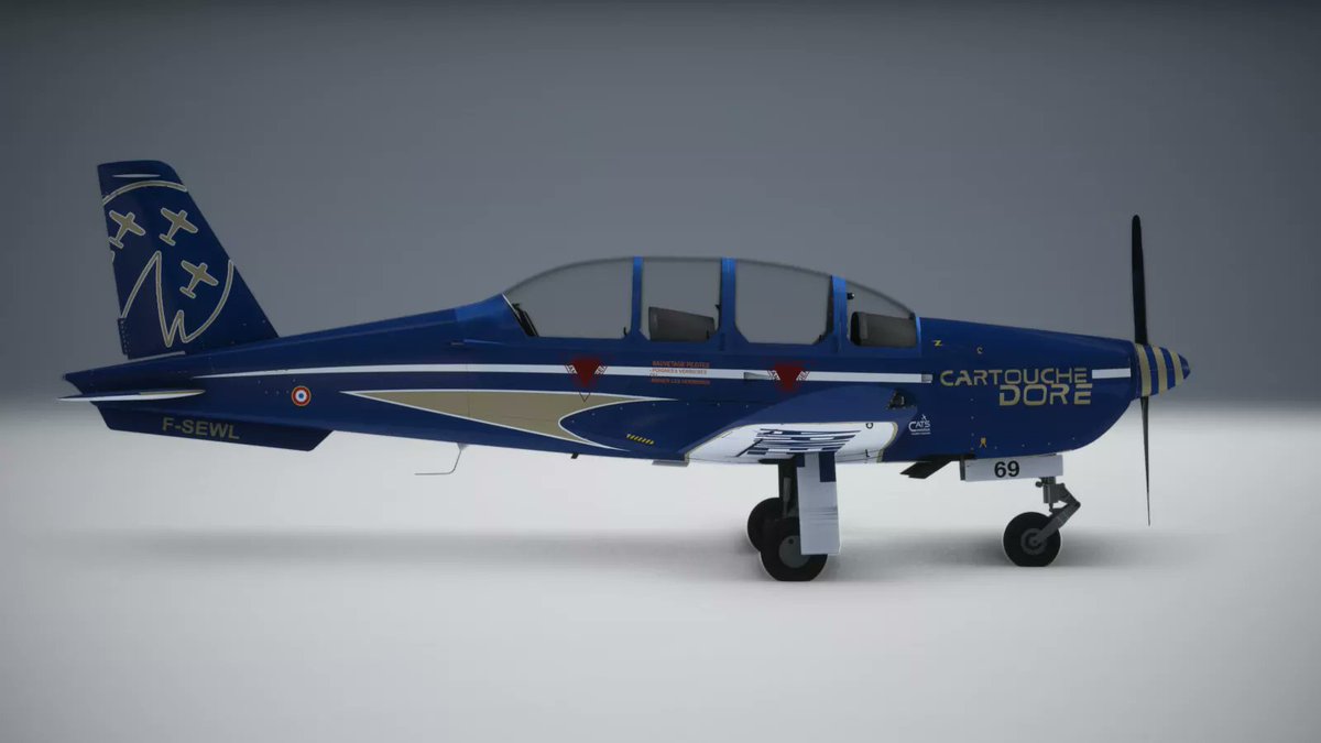 simflight's tweet image. Customize your Socata TB30 Epsilon with 8 distinct liveries featuring the Cartouche Doré aerobatic team and Vertical Flight aircraft.

secure.simmarket.com/aerosim-design…  

#EPSILON #TB30 #AZURPOLY #AEROSIM #DESIGN #TB30 #MILITARY #SIMMARKET