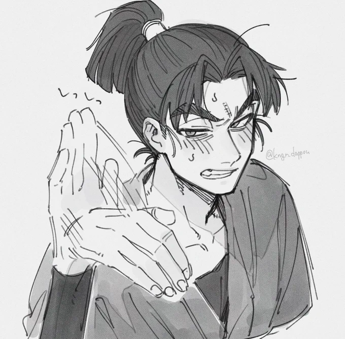 照れモンジ 