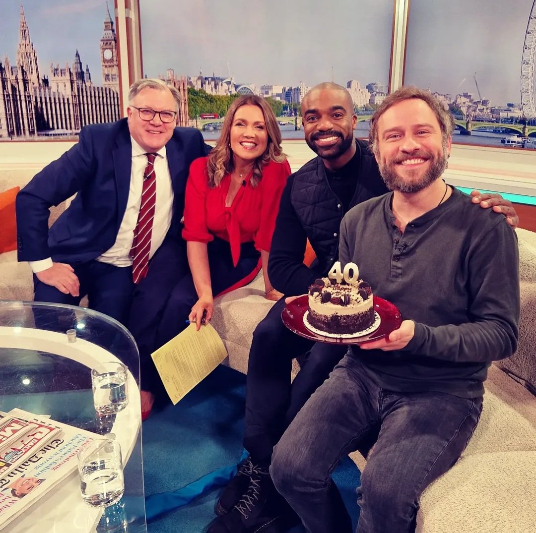 Peter Ash (@peterash_85) on Twitter photo What a lovely way to start my 40th birthday!🥳🎂
Thank you, <a href="/GMB/">Good Morning Britain</a> for the cake!
#HappyBirthdayToMe
#40thBirthday What a lovely way to start my 40th birthday!🥳🎂
Thank you, <a href="/GMB/">Good Morning Britain</a> for the cake!
#HappyBirthdayToMe
#40thBirthday