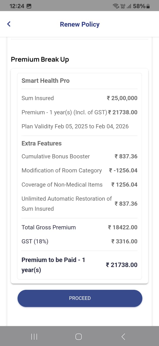 SRI_040291's tweet photo. @StarHealthIns #starhealthins 
Hi Team ,

Can someone please clarify this why GST calculated twice &amp; abouth the price difference ???? https://t.co/8lDnJnZVOB