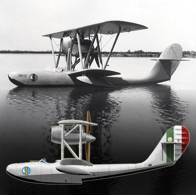 NavalEncyclope1's tweet photo. The CANT 25 was a single-engine biplane seaplane   accepted in 1928. 37 were built in an amphibious and catapulted versions in service until 1943 with the Regia Aeronautica. https://t.co/ekkklXpwMy #regiamarina #regiaaeronautica #ww2 #interwar #CANT25 https://t.co/tr6prHgmhM