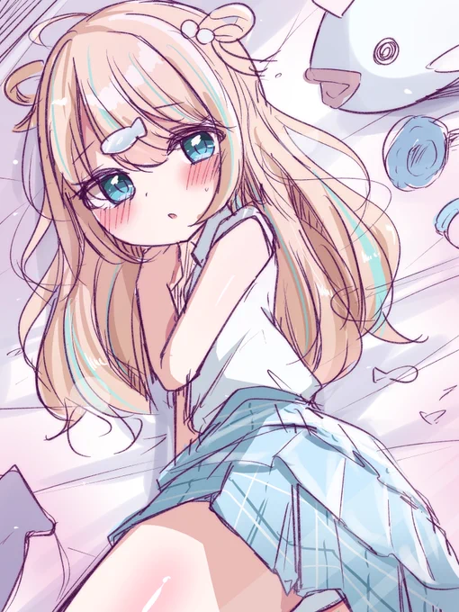 ギリギリで踏みとどまったパンツ差分…この子清楚だからだめです 