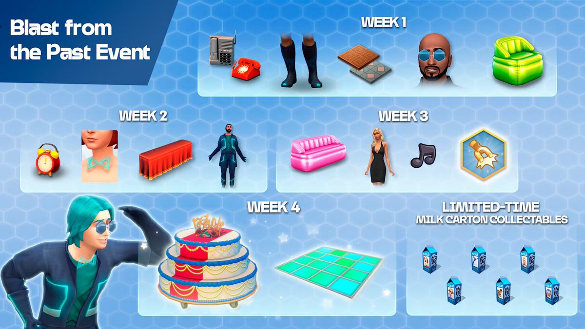 IsraSimlish's tweet photo. Buenos días Simmers!
¿Listos para otra semana intensa?👀.
Recordar que hoy empieza las nuevas misiones, sobre un viaje al pasado en Los Sims 4, 4 semanas con diferentes objetos recompensa. #TheSims #LosSims #Sims4 #LosSimsEs https://t.co/SO6FQBmncd