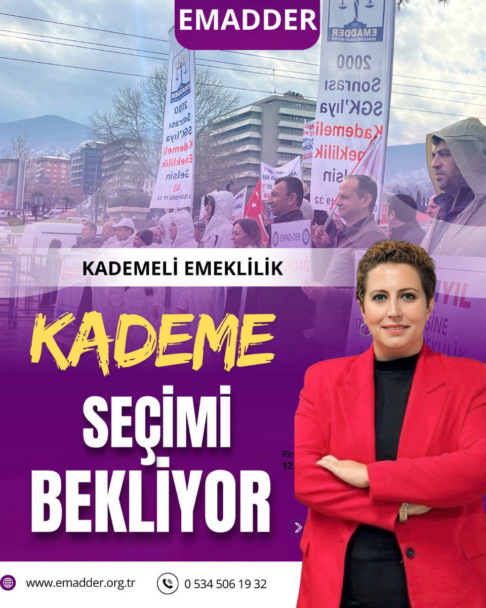 Bu hükümette yapacağımız tek Çağrı erken seçim olmalı. Bunların dini imanı yok. Ancak seçim kurtarır bizi. Kademeli emekliliğin önündeki tek engel bu hükümettir. 
#EMADDER
#KademeliEmeklilik
#KademeSeçimiBekliyor