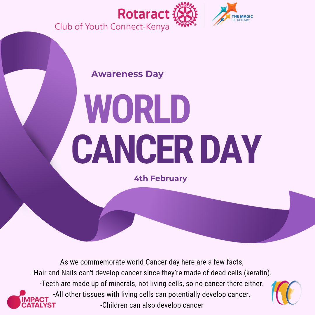RAC_YConnect's tweet photo. The theme of World Cancer Day 2025 is United by Unique.

This  highlights the value of an individual and patient-centered care in the fight against cancer, and the importance of  personal treatment to each patient's  needs.

#diseaseprevention
#youthconnectke https://t.co/ShG5IzsZ2M