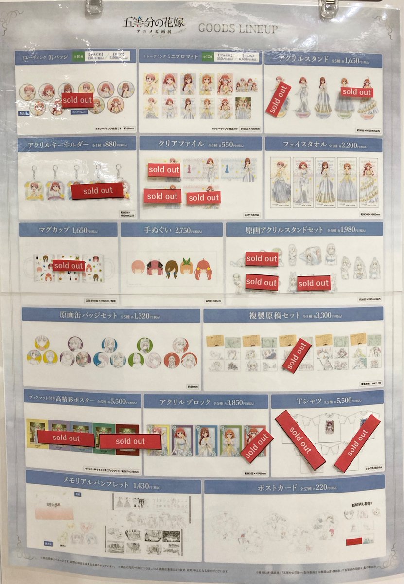 五等分の花嫁」アニメ原画展 Engagement【公式】 (@5toubun_engage