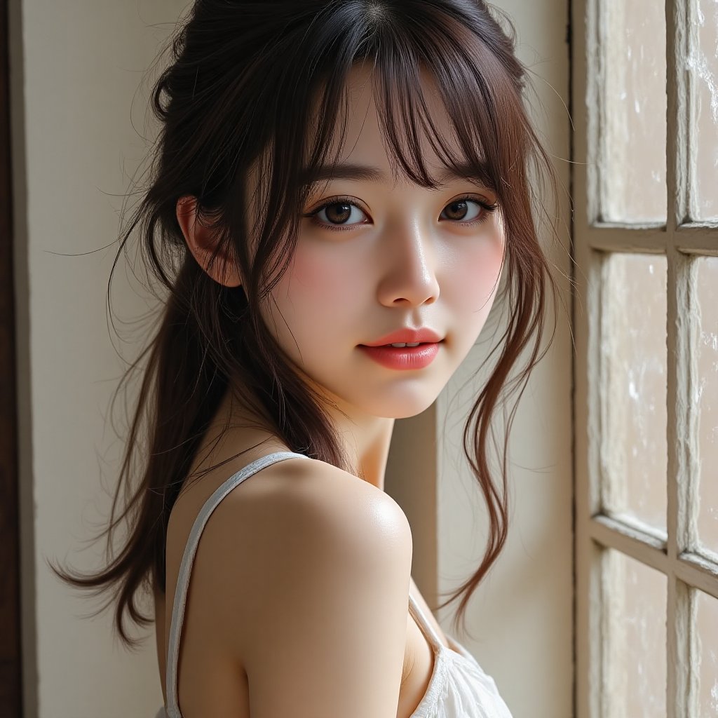 2022Miyatyan's tweet photo. 皆さん、今晩は🌃
今週は大寒波により寒さが続きますね。暖かい服装で一週間を乗り切りましょう❣️❣️
＃AIarrt https://t.co/jXDwupLlGh