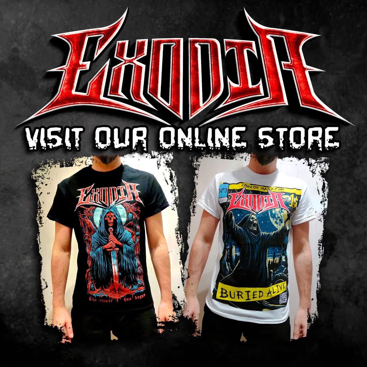 No pierdas la ocasión de pasarte por nuestra tienda on line (link en bio) y así poder ir bien sexy a los conciertos de tus bandas favoritas. Te veremos en el siguiente de Exodia? Próximamente anunciaremos fechas.