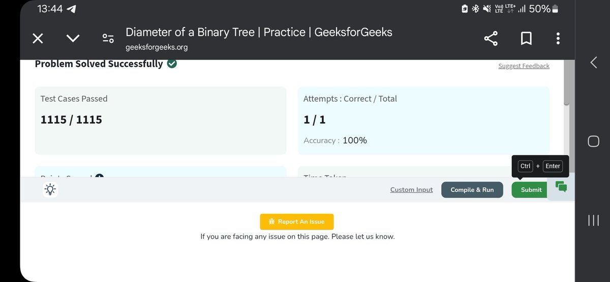 Sidhant__Bhat's tweet photo. Day 37: Diameter of binary tree , App.- nahi samjha #100DaysofPOTD #GuruDevsChallenge4 #bkl_coders https://t.co/D3ZiifkISJ