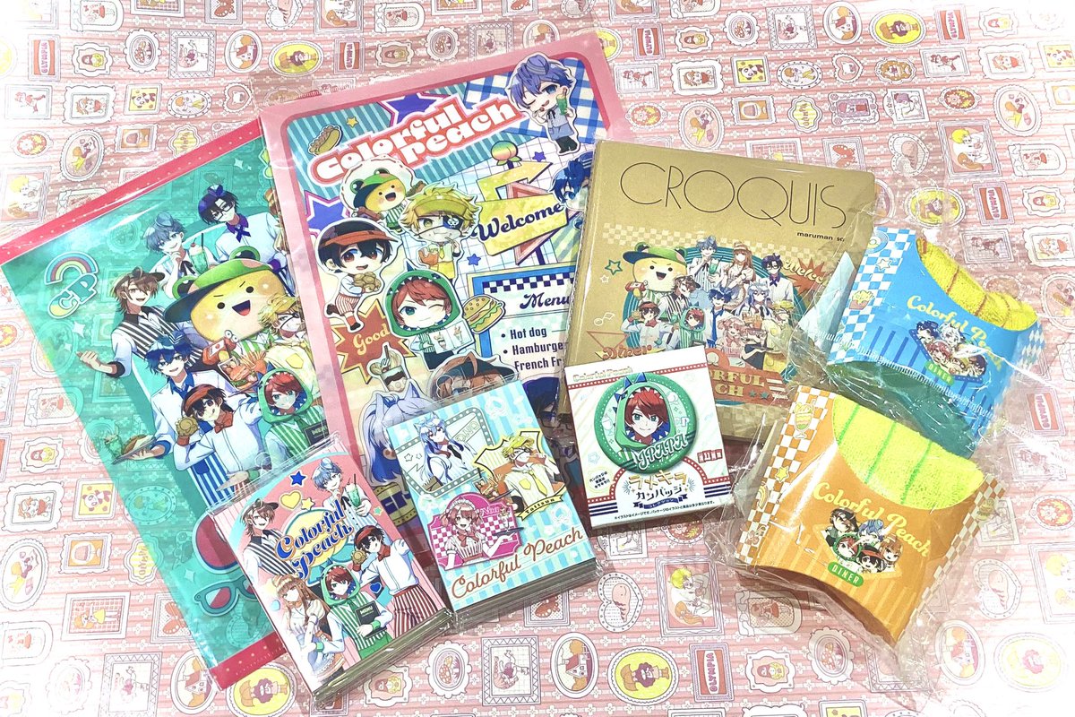 🍴からぴちダイナー入荷🍴】 ダイナーがテーマのカラフルピーチ新